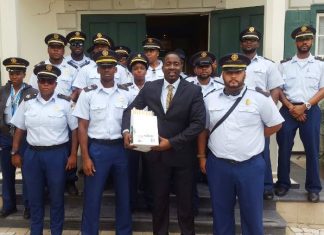 Police officers in court