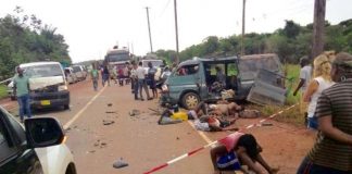 Two die in mini bus crash