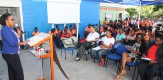 Minister Jacobs attends Health and Wellness fair at Vocational