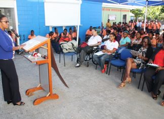 Minister Jacobs attends Health and Wellness fair at Vocational