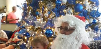 Tree lighting at Resort