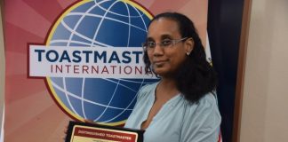 Soualiga’s newest Distinguished Toastmaster