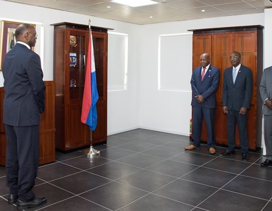 Governor Holiday swears in three new MPs
