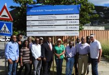 Groundbreaking Arrowroot Road sewage line