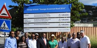 Groundbreaking Arrowroot Road sewage line