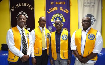 St. Maarten Lions inducts four members