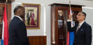 Governor Holiday swears in last new Member of Parliament