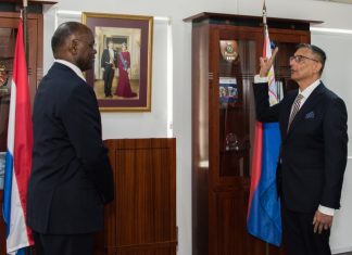 Governor Holiday swears in last new Member of Parliament