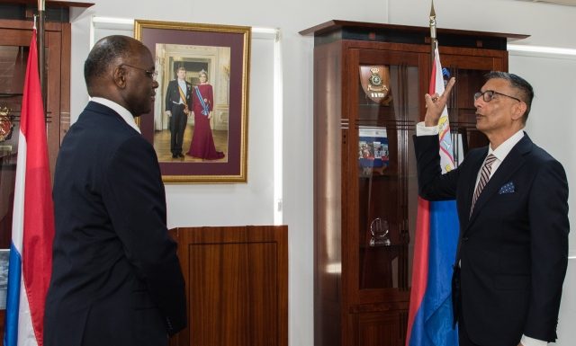 Governor Holiday swears in last new Member of Parliament