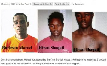 Arrestanten Marcel Burleson en Shaquil Hiwat ontvlucht uit cellenhuis; informatie gevraagd