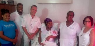 First baby born in Saba for 2017