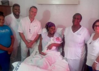 First baby born in Saba for 2017