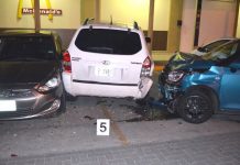 Six-car traffic accident results in minor injuries