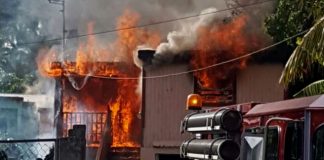 House burns down in Cul-de-Sac