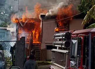 House burns down in Cul-de-Sac