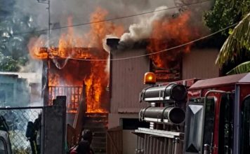 House burns down in Cul-de-Sac