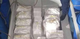 Coast Guard assist drug interception in Colombia.