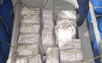 Coast Guard assist drug interception in Colombia.