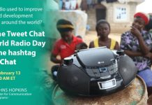 Invitation to join a Tweet Chat on World Radio Day