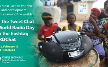 Invitation to join a Tweet Chat on World Radio Day