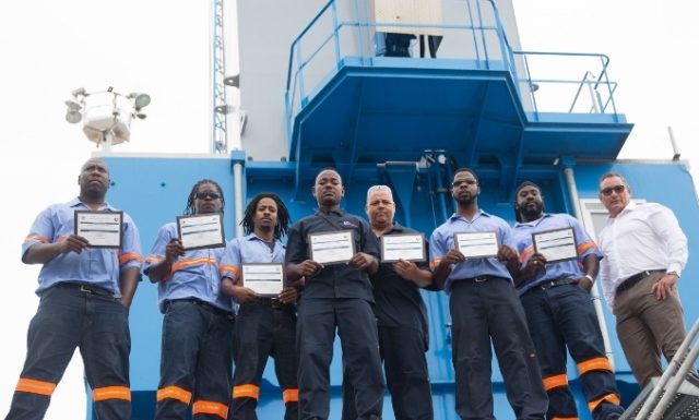 Port St. Maarten Crane Operator Romeo Gumbs Visits Brazil Port Fortaleza on Working Visit