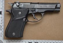 Suspect arrested and firearm confiscated.