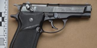 Suspect arrested and firearm confiscated.