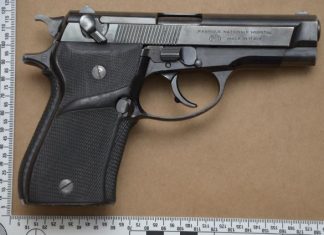 Suspect arrested and firearm confiscated.