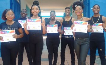 Mr. and Ms. PSVE pageant participants present themselves