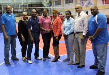 Volleyball Assoc. donates new court to Sports Auditorium
