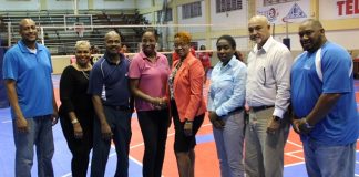 Volleyball Assoc. donates new court to Sports Auditorium