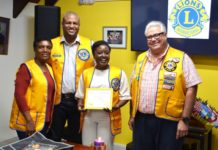 Lions Club inducts Tatiana Arrindell