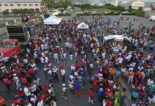 Dominicanos desfilan por las calles de St. Maarten