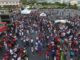 Dominicanos desfilan por las calles de St. Maarten