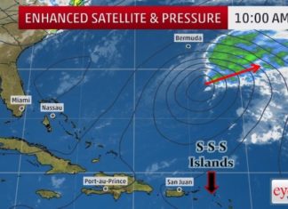 Storm possibly forming… way north of the Caribbean