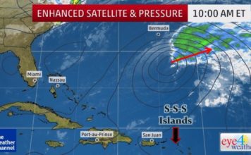 Storm possibly forming… way north of the Caribbean