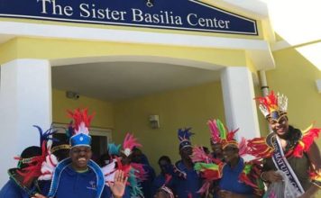 Miss Mature donates costumes to Sr. Basilia Center