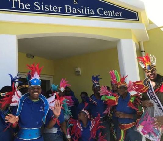 Miss Mature donates costumes to Sr. Basilia Center
