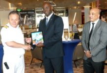 Mein Schiff 5 makes Inaugural Call. Governor Holiday Given Tour of Dr. A.C. Wathey Cruise & Cargo Facilities