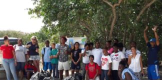 MPC students clean-up Mullet Bay Beach