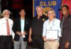 Rotary Club Mid Isle award two with Paul Harris Fellow award