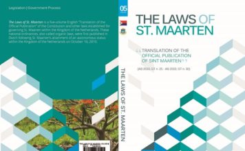 The Laws of St. Maarten books in English are “going like hot bread”
