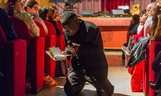 “Let’s begin the day with thunder!” Lasana Sekou at literary festivals in Italy