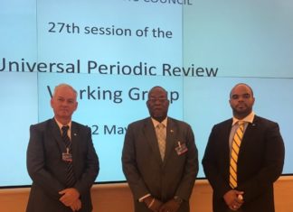Minister of Justice Boasman defends Sint Maarten in Geneva