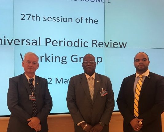 Minister of Justice Boasman defends Sint Maarten in Geneva