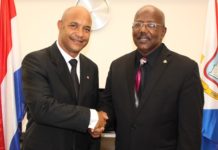 President Daniel Gibbs pays first courtesy visit to Prime Minister William Marlin