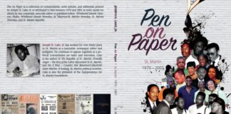 Pen on Paper, new book by Joseph H. Lake, Jr. in time for Anguilla and St. Martin literary festivals