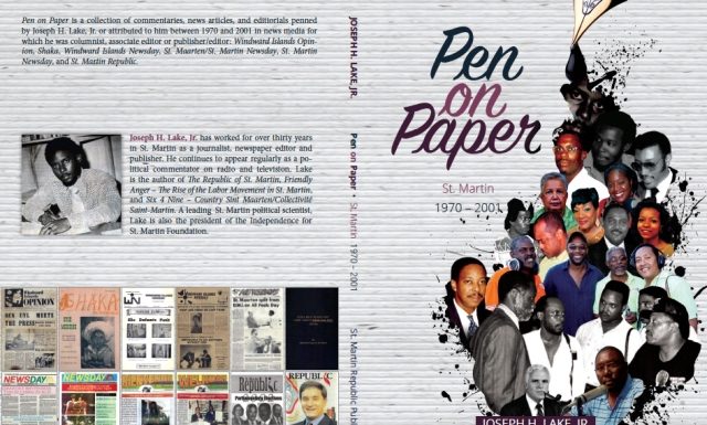 Pen on Paper, new book by Joseph H. Lake, Jr. in time for Anguilla and St. Martin literary festivals