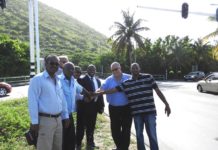 Traffic lights turned on