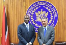 Governor Holiday paid 2-day official visit to Trinidad and Tobago